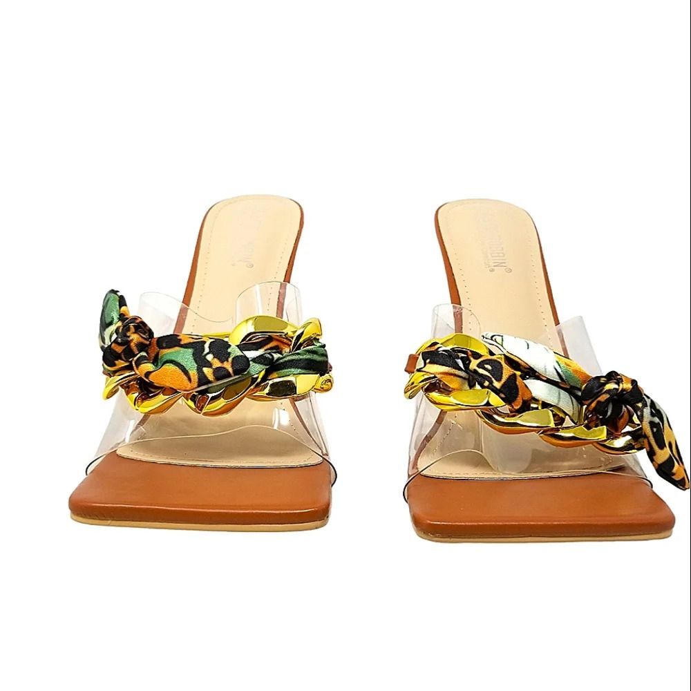 Cape Robbin Concur Transparent Square Open Toe He… - image 4